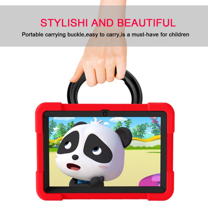 For Amazon Kindle Fire HD8 (2020) PC + Silicone Shockproof Combination Case with 360 Degree Rotating Holder & Handle(Red + Black) -  by buy2fix | Online Shopping UK | buy2fix