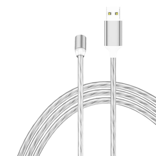 USB to 8 Pin Magnetic Suction Colorful Streamer Mobile Phone Charging Cable, Length: 1m(Color Light) by buy2fix