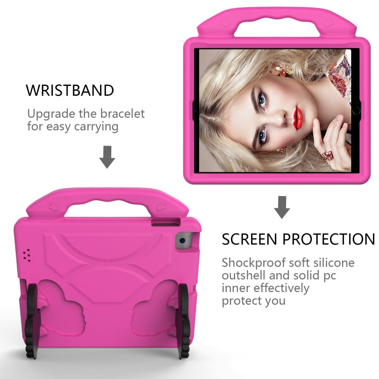 EVA Shockproof Tablet Case with Thumb Bracket For iPad 4 / 3 / 2(Rose Red) - iPad 4 & 3 & 2 Cases by buy2fix | Online Shopping UK | buy2fix