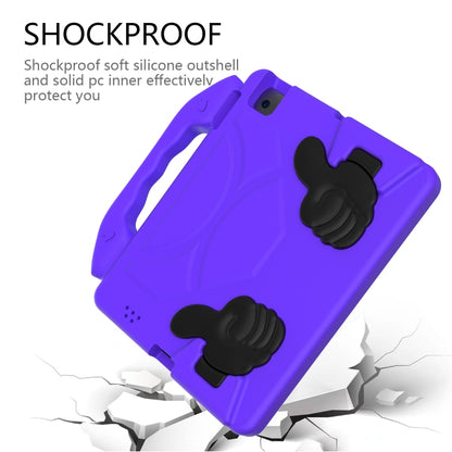 EVA Shockproof Tablet Case with Thumb Bracket For iPad 4 / 3 / 2(Purple) - iPad 4 & 3 & 2 Cases by buy2fix | Online Shopping UK | buy2fix
