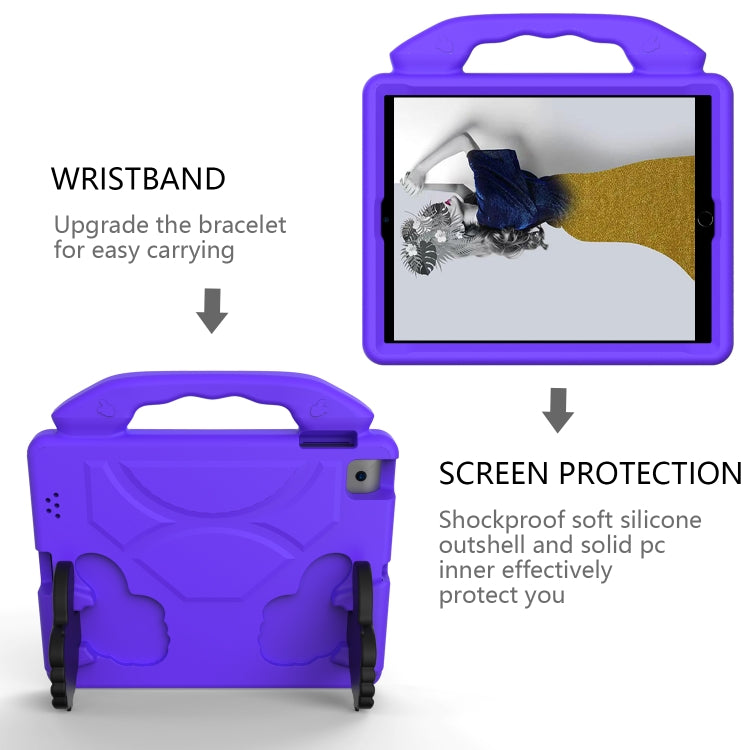 EVA Shockproof Tablet Case with Thumb Bracket For iPad 4 / 3 / 2(Purple) - iPad 4 & 3 & 2 Cases by buy2fix | Online Shopping UK | buy2fix
