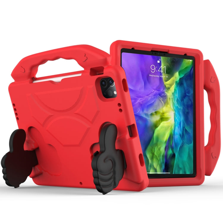 For iPad Pro 11 2020 EVA Shockproof Tablet Case with Thumb Bracket(Red) - iPad Pro 11 (2020) Cases by buy2fix | Online Shopping UK | buy2fix