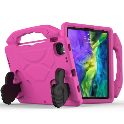 For iPad Pro 11 2020 EVA Shockproof Tablet Case with Thumb Bracket(Rose Red) - iPad Pro 11 (2020) Cases by buy2fix | Online Shopping UK | buy2fix