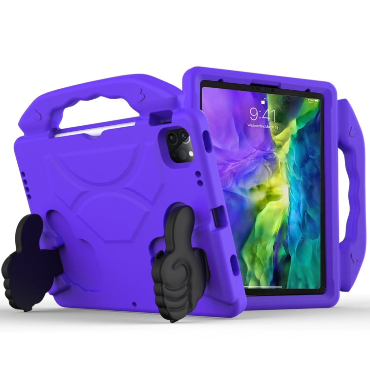 For iPad Pro 11 2020 EVA Shockproof Tablet Case with Thumb Bracket(Purple) - iPad Pro 11 (2020) Cases by buy2fix | Online Shopping UK | buy2fix