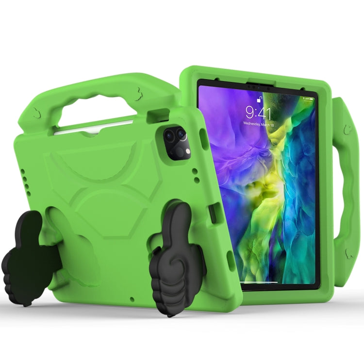 For iPad Pro 11 2020 EVA Shockproof Tablet Case with Thumb Bracket(Green) - iPad Pro 11 (2020) Cases by buy2fix | Online Shopping UK | buy2fix