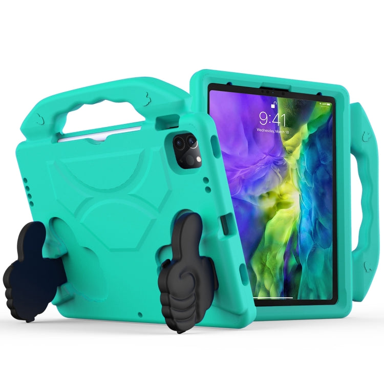 For iPad Pro 11 2020 EVA Shockproof Tablet Case with Thumb Bracket (Glacier Green) - iPad Pro 11 (2020) Cases by buy2fix | Online Shopping UK | buy2fix