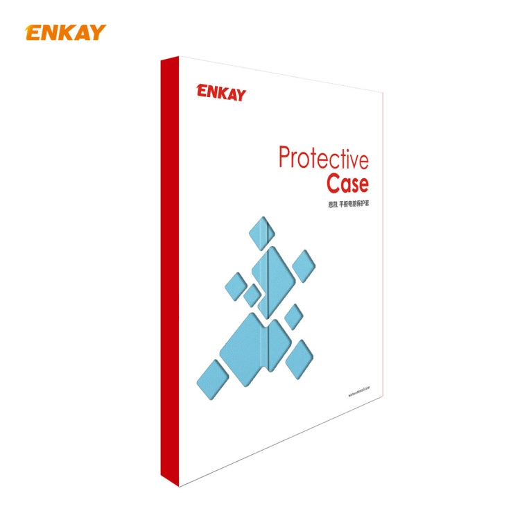 ENKAY ENK-8009 For Samsung Galaxy Tab A7 10.4 T500 / T505 2020 / 2022 PU Leather + Plastic Smart Case with Three-folding Holder(Light Blue) - Other Galaxy Tab PC by ENKAY | Online Shopping UK | buy2fix