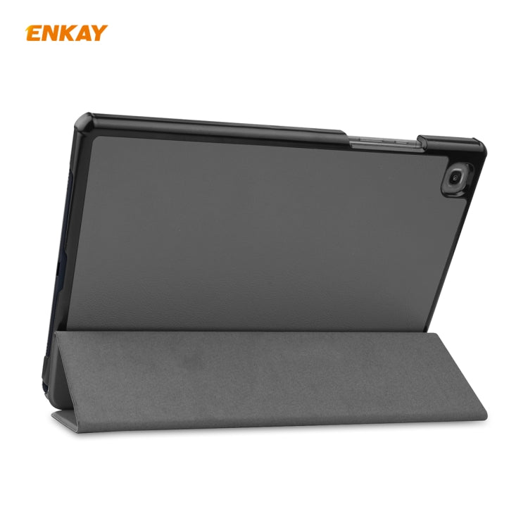ENKAY ENK-8009 For Samsung Galaxy Tab A7 10.4 T500 / T505 2020 / 2022 PU Leather + Plastic Smart Case with Three-folding Holder(Grey) - Other Galaxy Tab PC by ENKAY | Online Shopping UK | buy2fix