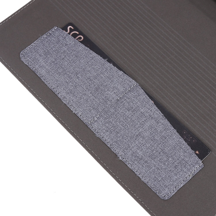 For Samsung Galaxy Tab S8 / Galaxy Tab S7 T870/T875 Horizontal Flip TPU + Fabric PU Leather Protective Case with Card Slots & Holder(Grey) by buy2fix