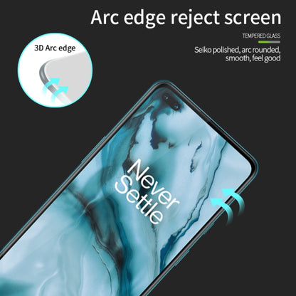 For OnePlus Nord MOFI 9H 3D Explosion-proof Curved Screen Tempered Glass Film(Black) - OnePlus Tempered Glass by MOFI | Online Shopping UK | buy2fix