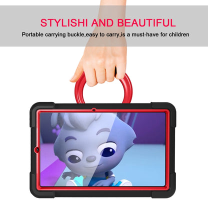 For Samsung Galaxy Tab S6 Lite P610 PC + Silicone Shockproof Combination Case with 360 Degree Rotating Holder & Handle & Pen Slot(Black + Red) - Tab S6 Lite P610 / P615 by buy2fix | Online Shopping UK | buy2fix