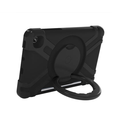 For Samsung Galaxy Tab S6 Lite P610 PC + Silicone Shockproof Combination Case with 360 Degree Rotating Holder & Handle & Pen Slot(Black) - Tab S6 Lite P610 / P615 by buy2fix | Online Shopping UK | buy2fix