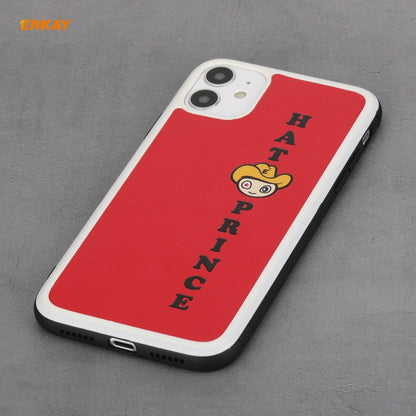 For iPhone 11 Hat-Prince ENKAY ENK-PC046 Cartoon Series PU Leather + PC Hard Slim Case Shockproof Cover(Red) - iPhone 11 Cases by ENKAY | Online Shopping UK | buy2fix