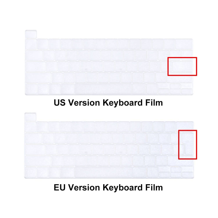 ENKAY Hat-Prince 3 in 1 For MacBook Pro 13 inch A2289 / A2251 (2020) Crystal Hard Shell Protective Case + US Version Ultra-thin TPU Keyboard Protector Cover + Anti-dust Plugs Set(Purple) by ENKAY