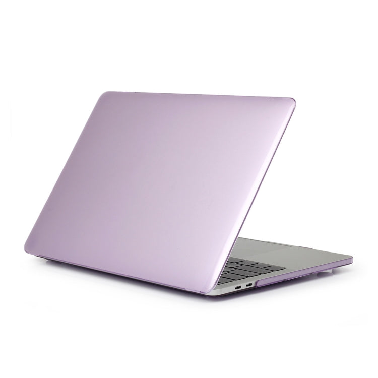 ENKAY Hat-Prince 3 in 1 For MacBook Pro 13 inch A2289 / A2251 (2020) Crystal Hard Shell Protective Case + US Version Ultra-thin TPU Keyboard Protector Cover + Anti-dust Plugs Set(Purple) by ENKAY