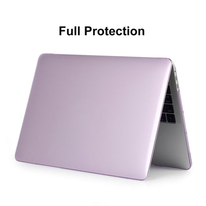 ENKAY Hat-Prince 3 in 1 For MacBook Pro 13 inch A2289 / A2251 (2020) Crystal Hard Shell Protective Case + US Version Ultra-thin TPU Keyboard Protector Cover + Anti-dust Plugs Set(Purple) by ENKAY