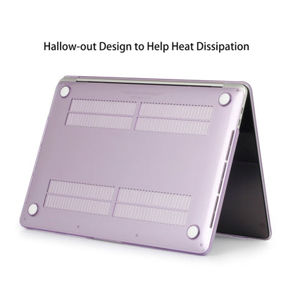 ENKAY Hat-Prince 3 in 1 For MacBook Pro 13 inch A2289 / A2251 (2020) Crystal Hard Shell Protective Case + US Version Ultra-thin TPU Keyboard Protector Cover + Anti-dust Plugs Set(Purple) by ENKAY
