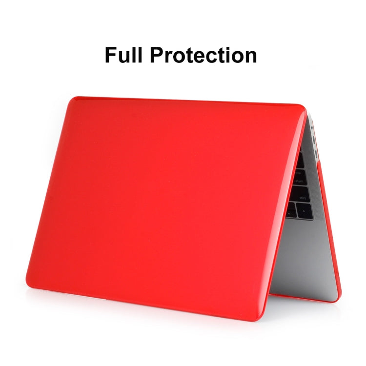 ENKAY Hat-Prince 3 in 1 For MacBook Pro 13 inch A2289 / A2251 (2020) Crystal Hard Shell Protective Case + Europe Version Ultra-thin TPU Keyboard Protector Cover + Anti-dust Plugs Set(Red) - MacBook Pro Cases by ENKAY | Online Shopping UK | buy2fix