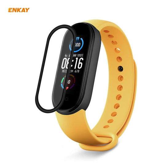 For Xiaomi Mi Band 5 ENKAY Hat-Prince 3D Full Screen Soft PC Edge + PMMA HD Screen Protector Film