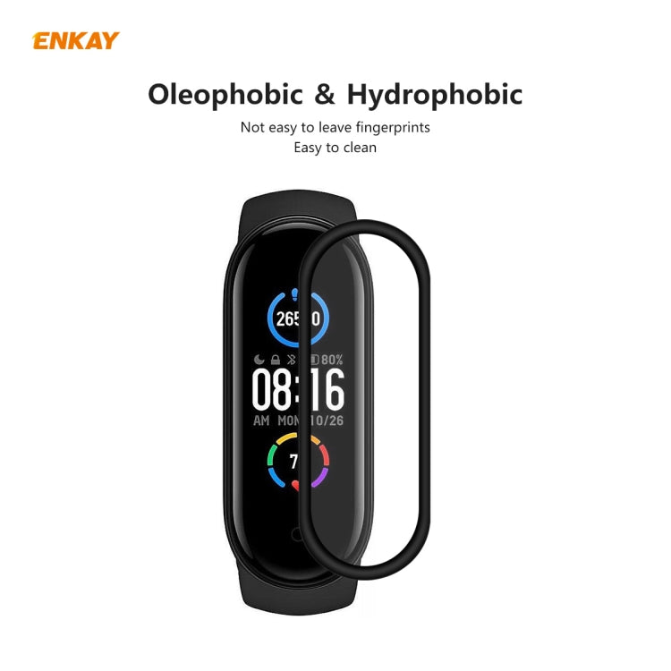 1 PCS For Xiaomi Mi Band 5 ENKAY Hat-Prince 3D Full Screen Soft PC Edge + PMMA HD Screen Protector Film - Screen Protector by ENKAY | Online Shopping UK | buy2fix