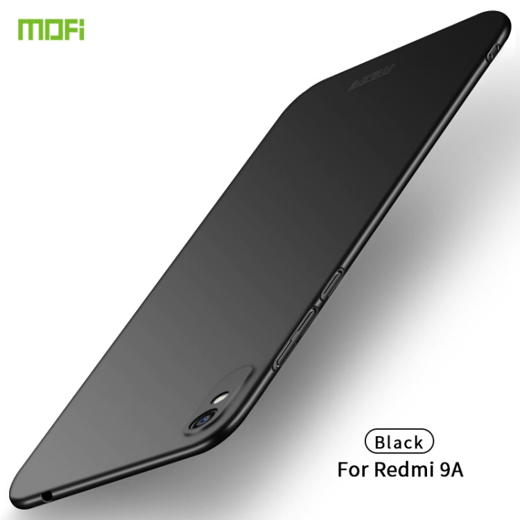 For Xiaomi Redmi 9A MOFI Frosted PC Ultra-thin Hard Case(Black) - Xiaomi Cases by MOFI | Online Shopping UK | buy2fix
