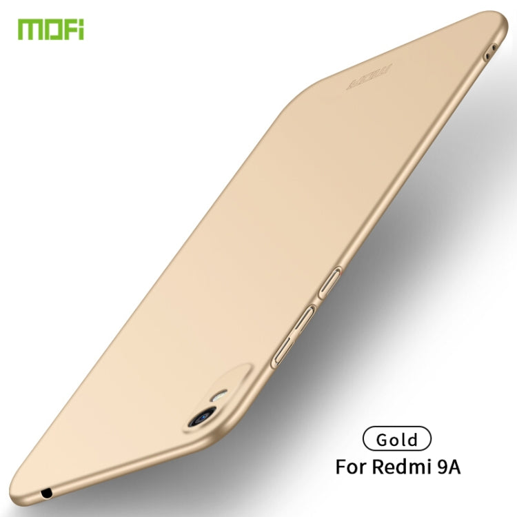 For Xiaomi Redmi 9A MOFI Frosted PC Ultra-thin Hard Case(Gold) - Xiaomi Cases by MOFI | Online Shopping UK | buy2fix