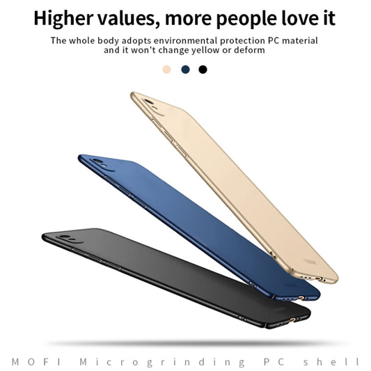 For Xiaomi Redmi 9A MOFI Frosted PC Ultra-thin Hard Case(Gold) by MOFI