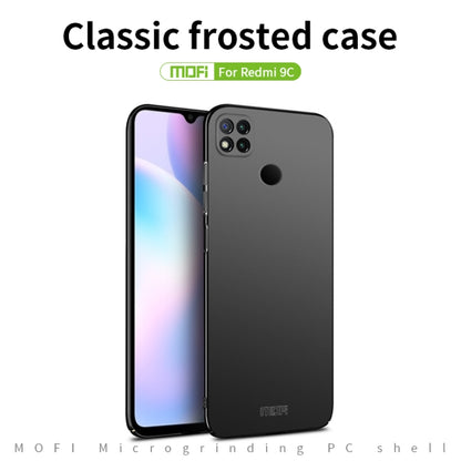 For Xiaomi Redmi 9C MOFI Frosted PC Ultra-thin Hard Case(Black) - Xiaomi Cases by MOFI | Online Shopping UK | buy2fix