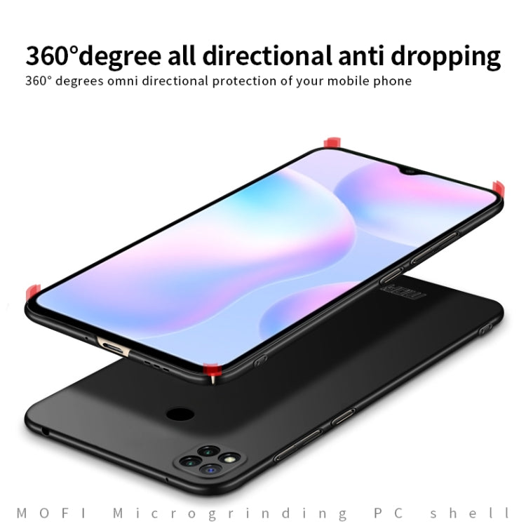 For Xiaomi Redmi 9C MOFI Frosted PC Ultra-thin Hard Case(Black) - Xiaomi Cases by MOFI | Online Shopping UK | buy2fix