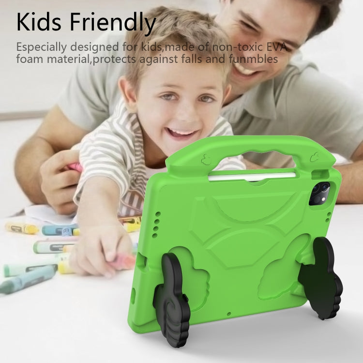 Children EVA Shockproof Tablet Case with Thumb Bracket For iPad Air 2022 / 2020 10.9(Green) - iPad Air (2022) / (2020) 10.9 Cases by buy2fix | Online Shopping UK | buy2fix