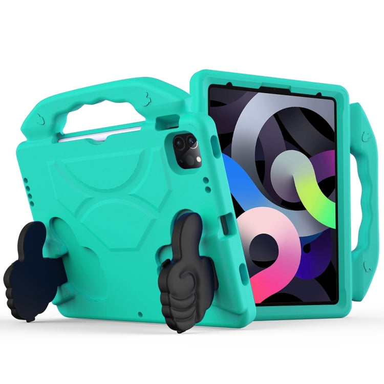 Children EVA Shockproof Tablet Case with Thumb Bracket For iPad Air 2022 / 2020 10.9 (Glacier Green) - iPad Air (2022) / (2020) 10.9 Cases by buy2fix | Online Shopping UK | buy2fix