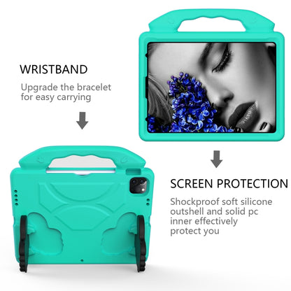 Children EVA Shockproof Tablet Case with Thumb Bracket For iPad Air 2022 / 2020 10.9 (Glacier Green) - iPad Air (2022) / (2020) 10.9 Cases by buy2fix | Online Shopping UK | buy2fix
