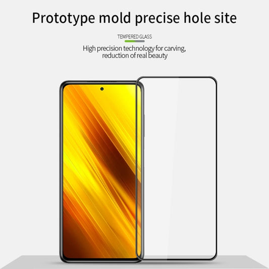 For Xiaomi Poco X3 / X3 NFC MOFI 9H 3D Explosion-proof Curved Screen Tempered Glass Film(Black) by MOFI