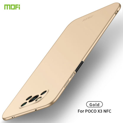 For Xiaomi POCO X3/X3 NFC MOFI Frosted PC Ultra-thin Hard Case(Gold) - Xiaomi Cases by MOFI | Online Shopping UK | buy2fix