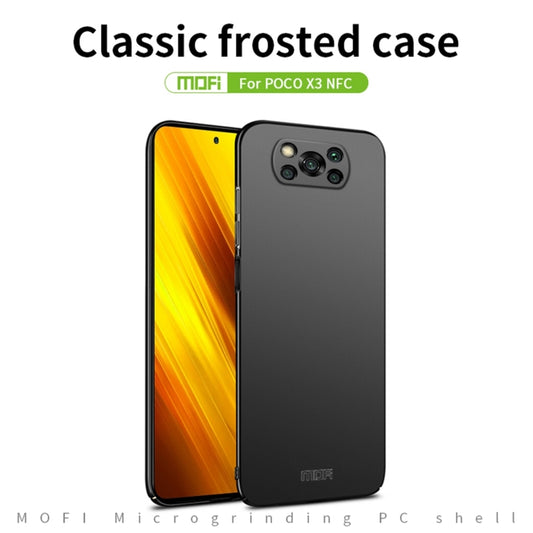 For Xiaomi POCO X3/X3 NFC MOFI Frosted PC Ultra-thin Hard Case(Gold) by MOFI