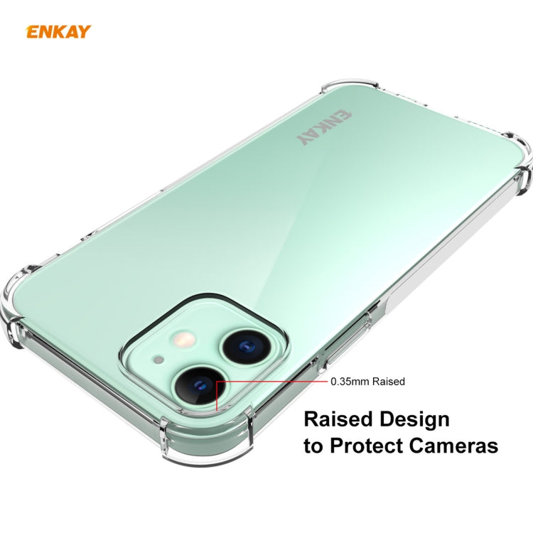 For iPhone 12 mini Hat-Prince ENKAY ENK-PC049 Clear TPU Soft Case Shockproof Cover - iPhone 12 mini Cases by ENKAY | Online Shopping UK | buy2fix