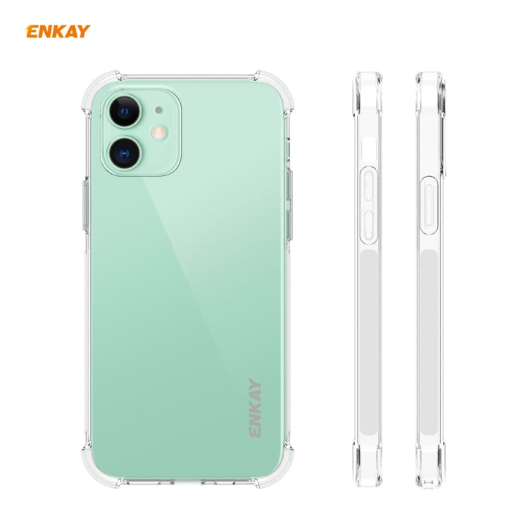 For iPhone 12 mini Hat-Prince ENKAY ENK-PC049 Clear TPU Soft Case Shockproof Cover - iPhone 12 mini Cases by ENKAY | Online Shopping UK | buy2fix