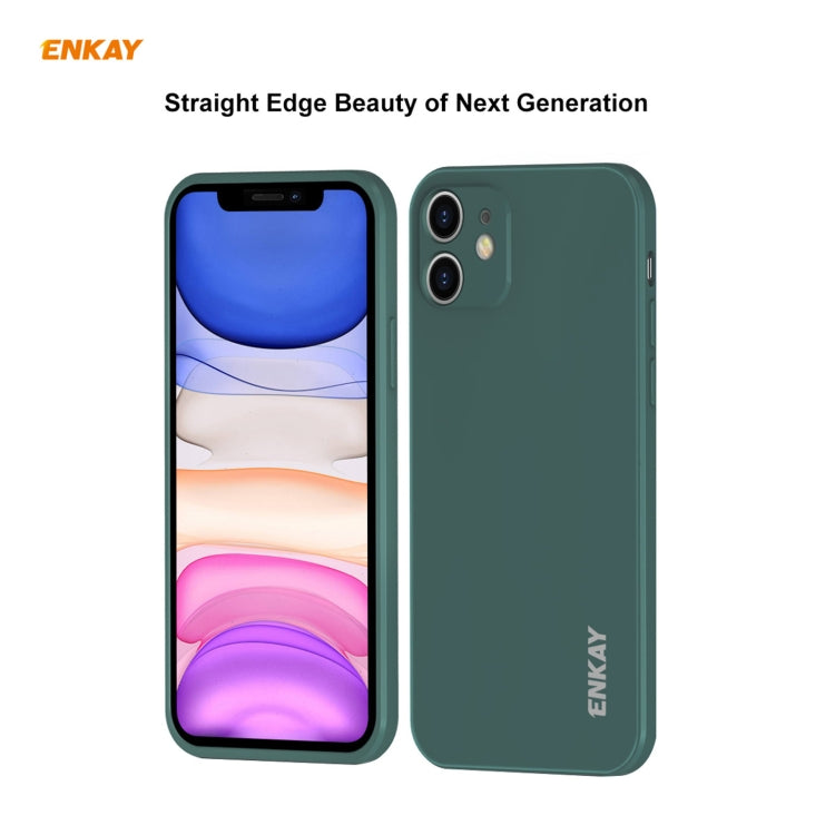 For iPhone 11 Pro Hat-Prince ENKAY ENK-PC064 Liquid Silicone Straight Edge Shockproof Protective Case(Beige) - iPhone 11 Pro Cases by ENKAY | Online Shopping UK | buy2fix