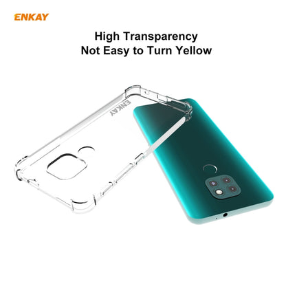 For Motorola Moto G9 / G9 Play Hat-Prince ENKAY Clear TPU Shockproof Case Soft Anti-slip Cover - Motorola Cases by ENKAY | Online Shopping UK | buy2fix