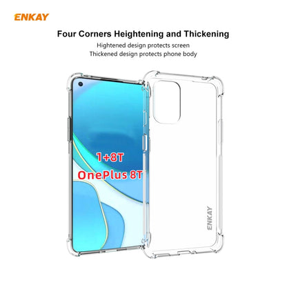 For OnePlus 8T Hat-Prince ENKAY Clear TPU Shockproof Case Soft Anti-slip Cover - OnePlus Cases by ENKAY | Online Shopping UK | buy2fix