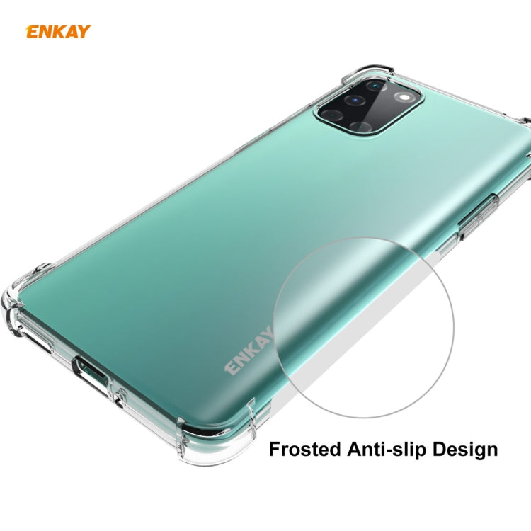 For OnePlus 8T Hat-Prince ENKAY Clear TPU Shockproof Case Soft Anti-slip Cover - OnePlus Cases by ENKAY | Online Shopping UK | buy2fix
