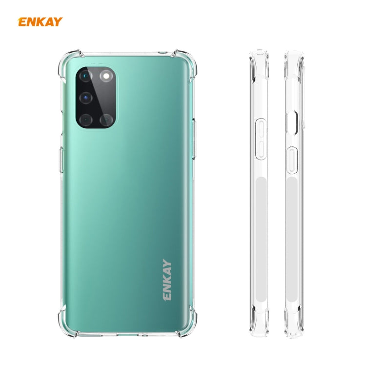 For OnePlus 8T Hat-Prince ENKAY Clear TPU Shockproof Case Soft Anti-slip Cover - OnePlus Cases by ENKAY | Online Shopping UK | buy2fix