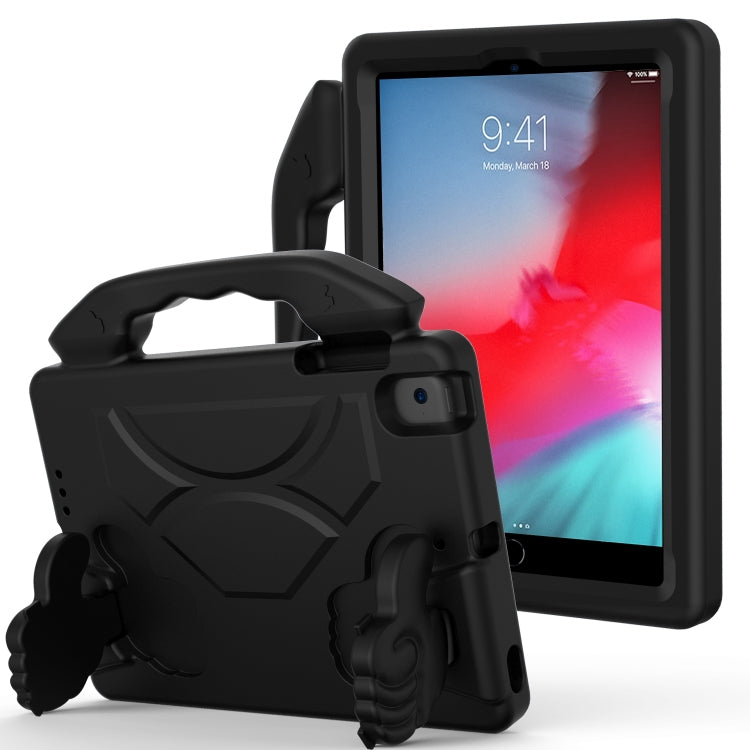 For iPad Mini 5/4/3/2/1 EVA Material Children Flat Anti Falling Cover Protective Shell With Thumb Bracket(Black) - iPad Mini 4 & 3 & 2 & 1 Cases by buy2fix | Online Shopping UK | buy2fix