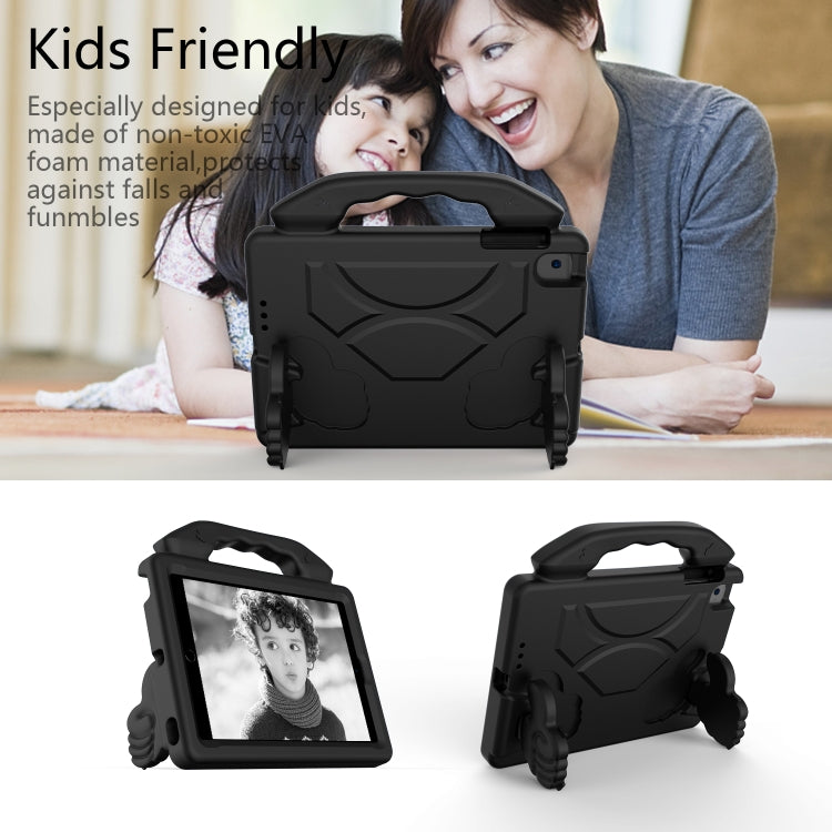 For iPad Mini 5/4/3/2/1 EVA Material Children Flat Anti Falling Cover Protective Shell With Thumb Bracket(Black) - iPad Mini 4 & 3 & 2 & 1 Cases by buy2fix | Online Shopping UK | buy2fix