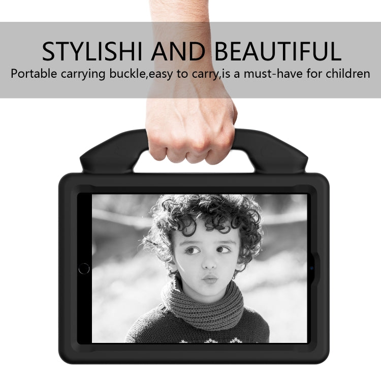 For iPad Mini 5/4/3/2/1 EVA Material Children Flat Anti Falling Cover Protective Shell With Thumb Bracket(Black) - iPad Mini 4 & 3 & 2 & 1 Cases by buy2fix | Online Shopping UK | buy2fix