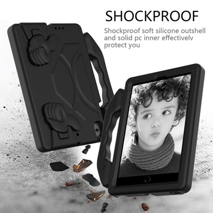 For iPad Mini 5/4/3/2/1 EVA Material Children Flat Anti Falling Cover Protective Shell With Thumb Bracket(Black) - iPad Mini 4 & 3 & 2 & 1 Cases by buy2fix | Online Shopping UK | buy2fix