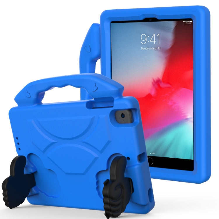 For iPad Mini 5/4/3/2/1 EVA Material Children Flat Anti Falling Cover Protective Shell With Thumb Bracket(Blue) - iPad Mini 4 & 3 & 2 & 1 Cases by buy2fix | Online Shopping UK | buy2fix