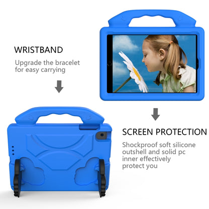 For iPad Mini 5/4/3/2/1 EVA Material Children Flat Anti Falling Cover Protective Shell With Thumb Bracket(Blue) - iPad Mini 4 & 3 & 2 & 1 Cases by buy2fix | Online Shopping UK | buy2fix