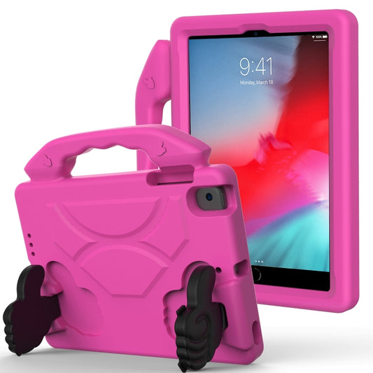 For iPad Mini 5/4/3/2/1 EVA Material Children Flat Anti Falling Cover Protective Shell With Thumb Bracket(RoseRed) - iPad Mini 4 & 3 & 2 & 1 Cases by buy2fix | Online Shopping UK | buy2fix