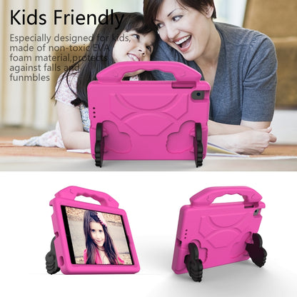 For iPad Mini 5/4/3/2/1 EVA Material Children Flat Anti Falling Cover Protective Shell With Thumb Bracket(RoseRed) - iPad Mini 4 & 3 & 2 & 1 Cases by buy2fix | Online Shopping UK | buy2fix